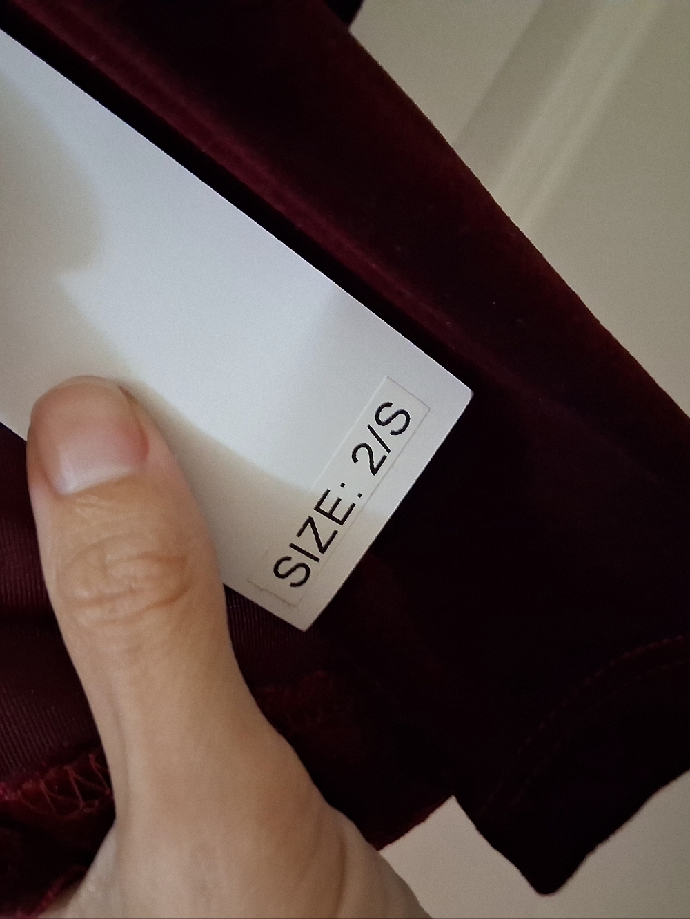 Burgandy Elegant Women's Velvet Jacket - Picture 7 of 7
